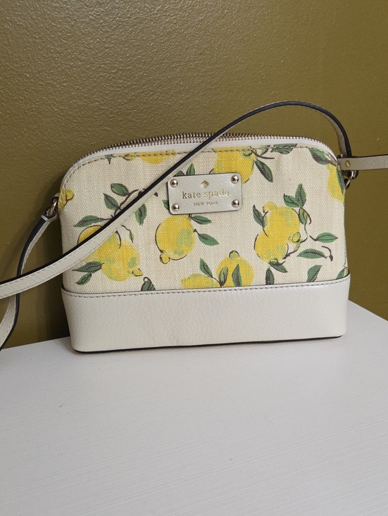 kate spade Handbags - NWOT kate spade Cream Lemon-Print Crossbody
